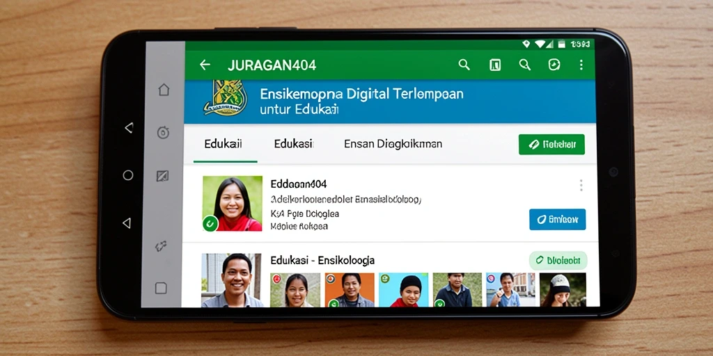 Tampilan antarmuka aplikasi JURAGAN404 yang informatif dan menarik.