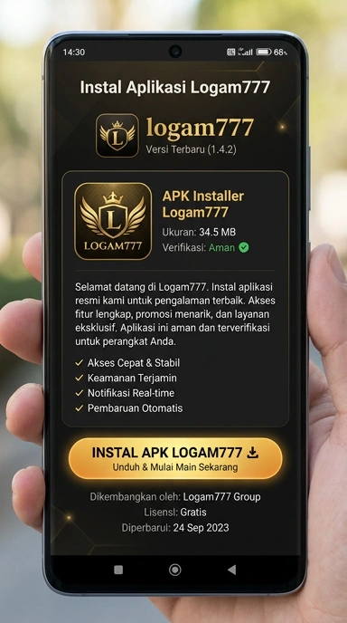 Tampilan halaman APK logam777